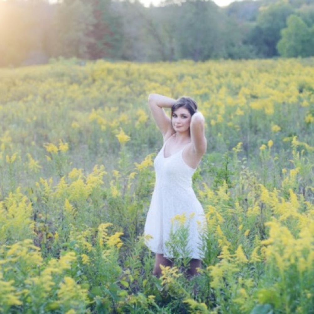 American Eagle white, lace dress